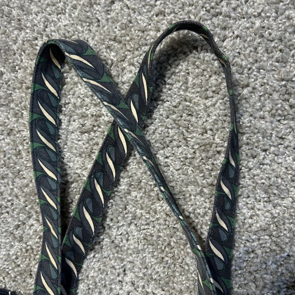 Tory Burch Pattern Print Canvas Tote Curly Ribbon… - image 7